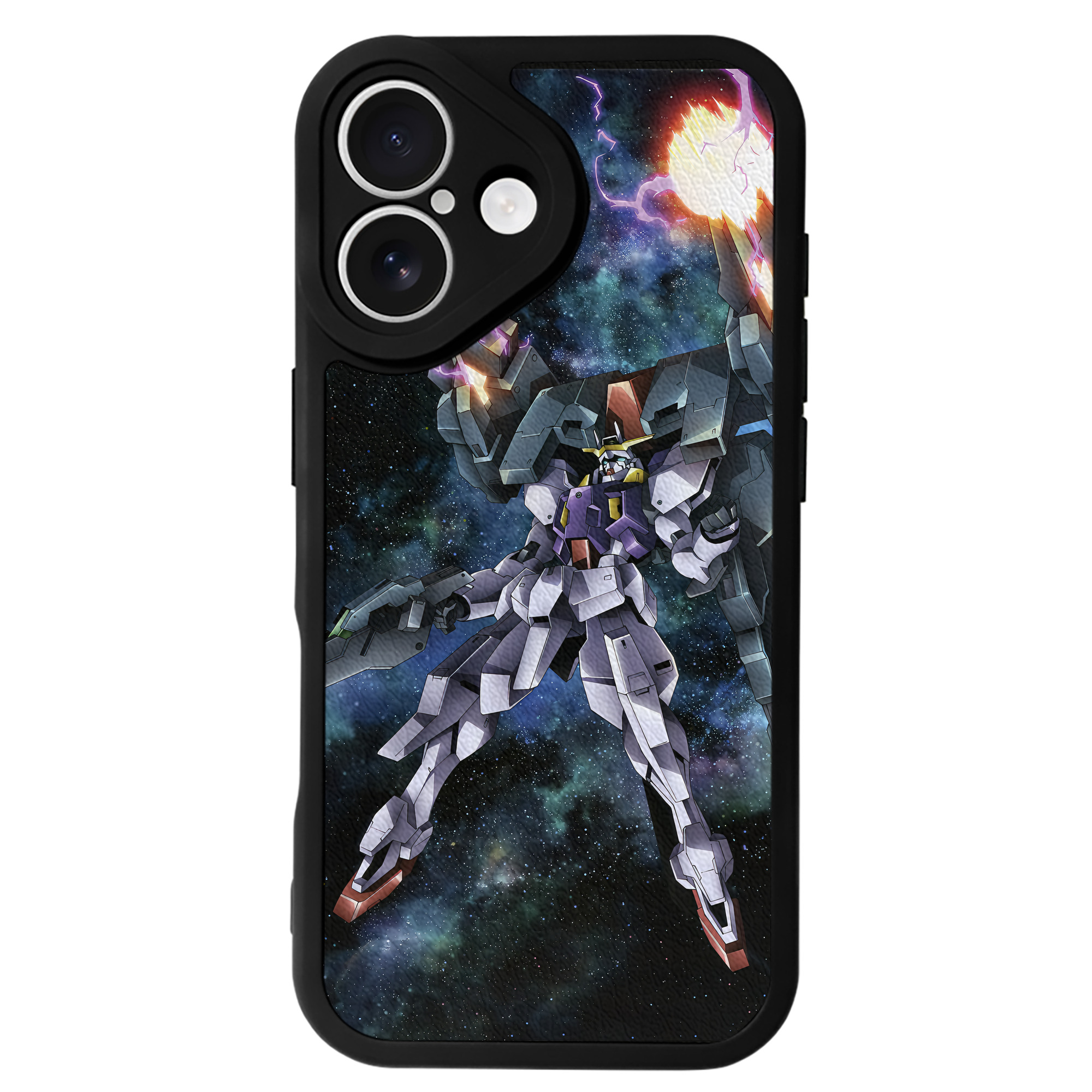 （画像用） 機動戦士ガンダム Mobile Suit Gundam 【iPhone 16シリーズ対応】シリコンスマホケース（レザー調） 材質：シリコン